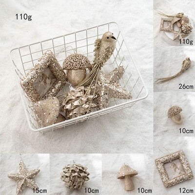 Χριστουγεννιάτικα μπιχλιμπίδια Πλαστικά Χριστουγεννιάτικο δέντρο Μπάλες Πολύχρωμο μεγάλο Χριστουγεννιάτικο μενταγιόν Δημιουργικό πάρτι με κρεμαστά αδιάβροχα κρεμαστά