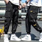 Νέο Hip Hop Joggers Cargo Παντελόνι Ανδρικό Παντελόνι Χαρέμι Κορδέλες με πολλές τσέπες Ανδρικό Φούτερ Streetwear Casual Ανδρικό Παντελόνι Παντελόνι M-6XL