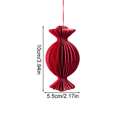 1 db karácsonyi papír méhsejt golyós medál karácsonyfára függő díszek üreges lámpás labda újévi Navidad ajándék otthoni dekoráció