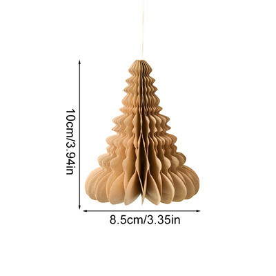 1 db karácsonyi papír méhsejt golyós medál karácsonyfára függő díszek üreges lámpás labda újévi Navidad ajándék otthoni dekoráció