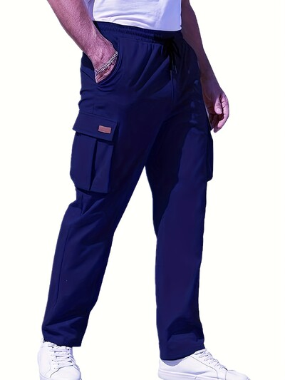 Vyriškos laisvos tiesios darbo kelnės, vyriškos pavasario ir rudens amerikietiško stiliaus kelnės, drapiruotos plačios kelnės, vyriškos