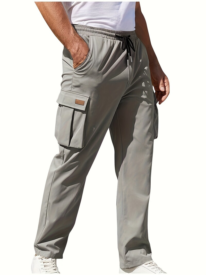 Vyriškos laisvos tiesios darbo kelnės, vyriškos pavasario ir rudens amerikietiško stiliaus kelnės, drapiruotos plačios kelnės, vyriškos