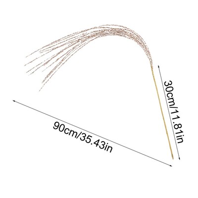 90cm kalėdinės putojančios pušies šakos lipni blizgučiai kutai kviečių ausys navidad šakos gėlės eglutės papuošimai