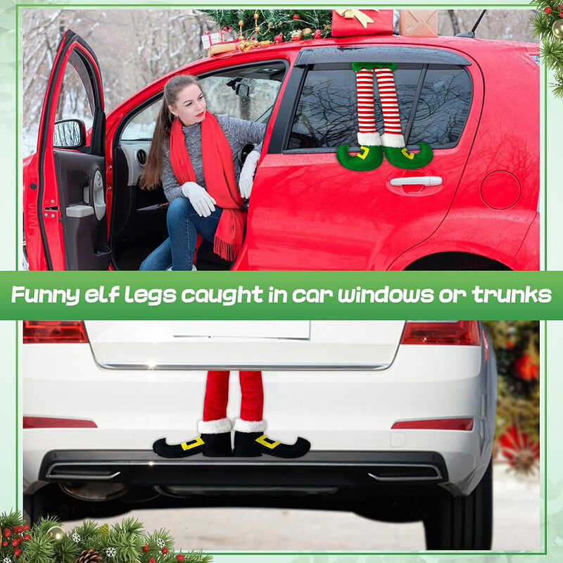 Jõulutriibud punased päkapikujalad rippuvad puukaunistused autojalad dekoratiivsed kaminad jõulupeo kaunistused