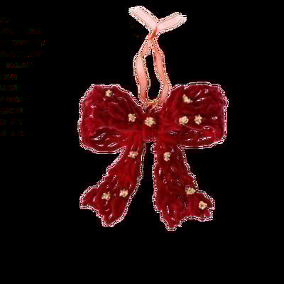 Borvörös karácsonyi hóesés szarvas medál csapkodó karikatúra karácsonyfa függő díszek Elegáns koszorú pillangó csomó jávorszarvas