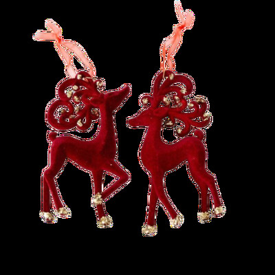 Borvörös karácsonyi hóesés szarvas medál csapkodó karikatúra karácsonyfa függő díszek Elegáns koszorú pillangó csomó jávorszarvas