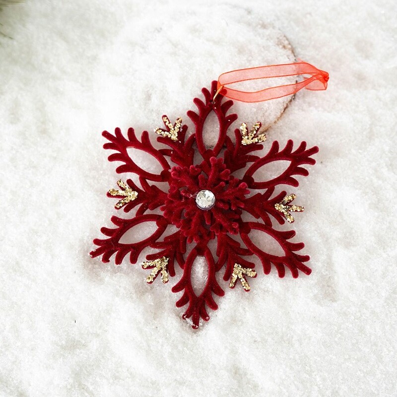 Borvörös karácsonyi hóesés szarvas medál csapkodó karikatúra karácsonyfa függő díszek Elegáns koszorú pillangó csomó jávorszarvas