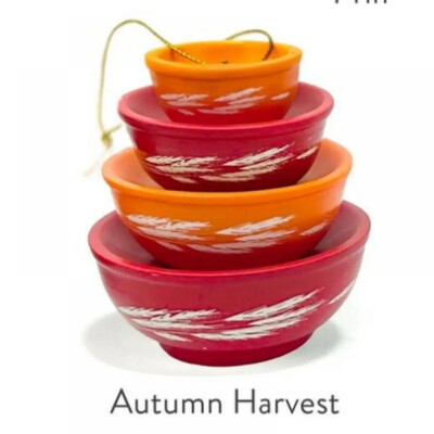 Χριστουγεννιάτικα μπολ στοίβαξης Στολίδι Ρετρό μπολ με φωλιά Χριστουγεννιάτικο δέντρο Κρεμαστό μενταγιόν μινιατούρα ρητίνης για διακόσμηση κουζινών