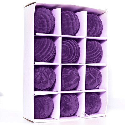 12 τμχ/σετ 6 εκ. στολίδια Χριστουγεννιάτικου δέντρου Κόκκινο Πράσινο Πορτοκαλί Καφές Μαύρο Γκρι Καφέ Μωβ Χριστουγεννιάτικη Μπάλα PET Χριστουγεννιάτικο δέντρο