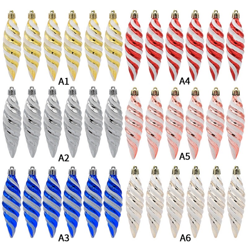 Kalėdinių papuošalų rinkinys 11 cm plastikinis, nedūžtantis kalėdinis pakabinamas papuošalas, skirtas Kalėdų eglutei namų vakarėlio dekoravimui