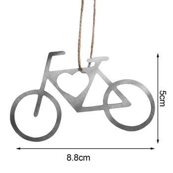 1 бр Коледен велосипеден орнамент Велосипед Тематичен коледен декор Декоративен метален планински велосипед за дърво за прозорец за велосипедисти