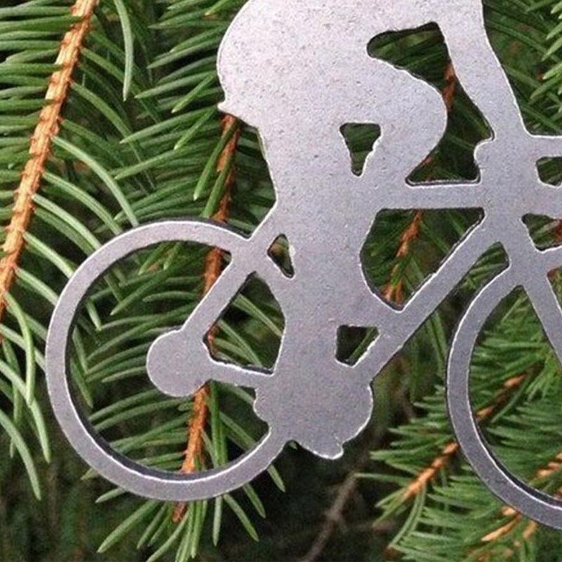 1τμχ Χριστουγεννιάτικο Ποδήλατο Στολίδι Ποδήλατο με θέμα Χριστουγεννιάτικο Διακοσμητικό Μεταλλικό Ποδήλατο βουνού για Δέντρο για Παράθυρο για Ποδηλάτες