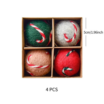 Karácsonyfadísz golyós medál gyapjú filc hópehely Karácsonyi dekoráció Karácsonyi levelek Karácsonyi bál ajándékcsomag