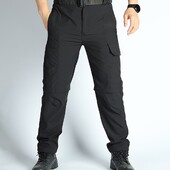 Ανδρικά καμπριολέ παντελόνια πεζοπορίας Ελαφρύ παντελόνι Cargo με φερμουάρ για ίσια μπροστινά παντελόνια για ψάρεμα εξωτερικού χώρου