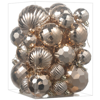 30 buc. Minge de Crăciun Decor pentru cameră pentru acasă Minge agățată 2025 Brad de Crăciun pandantiv Decor petrecere Anul Nou Cadou Accesorii Navidad