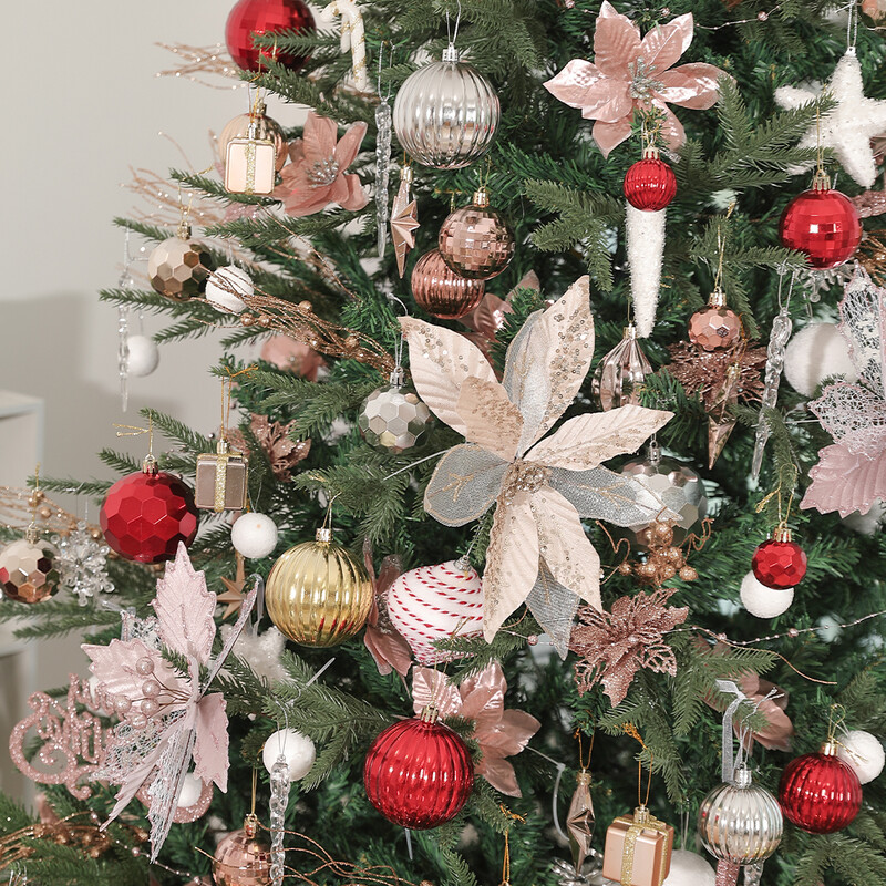 30 buc. Minge de Crăciun Decor pentru cameră pentru acasă Minge agățată 2025 Brad de Crăciun pandantiv Decor petrecere Anul Nou Cadou Accesorii Navidad