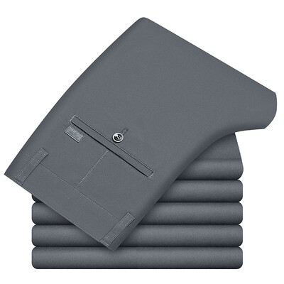 Ανδρικό φθινοπωρινό κλασικό στυλ Μπεζ επαγγελματικό ίσιο παντελόνι Casual Stretch Βαμβακερό ψηλόμεσο μασίφ παντελόνι μάρκας χακί πράσινο μαύρο