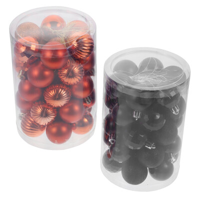 68 vnt. Helovino kalėdinis balius, oranžinės spalvos papuošalai, pakabinami rutuliai, vakarėlio reikmenys, papuošalai, plastikiniai dekoratyviniai pakabukai