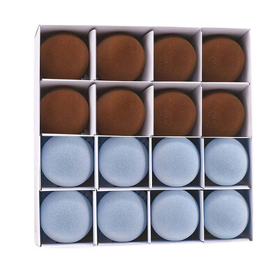 16 τμχ Χριστουγεννιάτικες μπάλες 2,4'' Βελούδινες υφασμάτινες βελούδινες μπάλες Στολίδι Μπεζ/Καφέ/Λευκό/Μπλε/Πράσινο Για Διακόσμηση Χριστουγεννιάτικου Πάρτυ