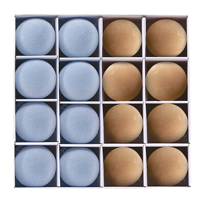 16 τμχ Χριστουγεννιάτικες μπάλες 2,4'' Βελούδινες υφασμάτινες βελούδινες μπάλες Στολίδι Μπεζ/Καφέ/Λευκό/Μπλε/Πράσινο Για Διακόσμηση Χριστουγεννιάτικου Πάρτυ