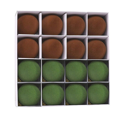 16 τμχ Χριστουγεννιάτικες μπάλες 2,4'' Βελούδινες υφασμάτινες βελούδινες μπάλες Στολίδι Μπεζ/Καφέ/Λευκό/Μπλε/Πράσινο Για Διακόσμηση Χριστουγεννιάτικου Πάρτυ