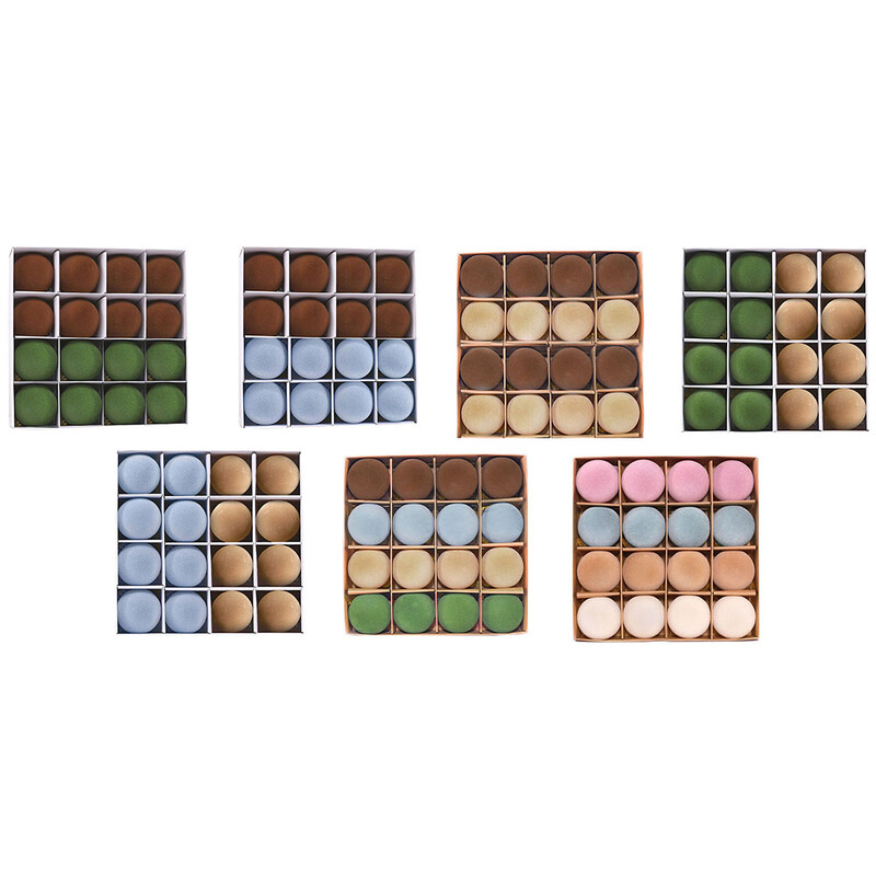 16 τμχ Χριστουγεννιάτικες μπάλες 2,4'' Βελούδινες υφασμάτινες βελούδινες μπάλες Στολίδι Μπεζ/Καφέ/Λευκό/Μπλε/Πράσινο Για Διακόσμηση Χριστουγεννιάτικου Πάρτυ