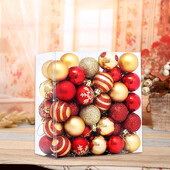 50 τμχ Χριστουγεννιάτικη μπάλα Χριστουγεννιάτικη στολίδια Χριστουγεννιάτικα δέντρα 4cm Χριστουγεννιάτικες μπάλες για το σπίτι Navidad Noel 2023 Χριστουγεννιάτικα Διακοσμητικά