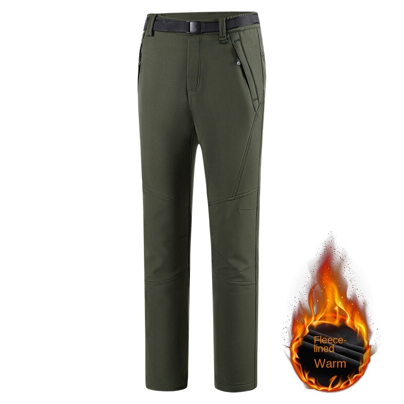 Παντελόνι Storm Outdoor Ανδρικό αδιάβροχο παντελόνι από μαλακό κέλυφος Φθινοπωρινό χειμερινό φλις παχύ φλις παντελόνι αναρρίχησης