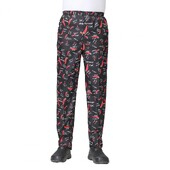 Unisex Chef Uniform Ξενοδοχείο Εστιατόριο Παντελόνι μαγειρικής BBQ Catering Ελαστικό παντελόνι Ποιότητας Zebra Παντελόνι Κουζίνα Κουζίνα Παντελόνι εργασίας