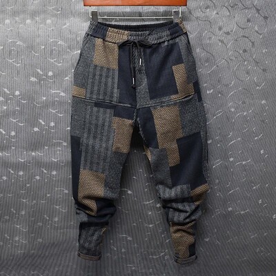 Spalva Match Hip Hop Vyriškos kelnės Sportinės kelnės Streetwear Kelnės elastinga juosmuo Bėgimo kelnaitės Aukštos kokybės vyriški drabužiai