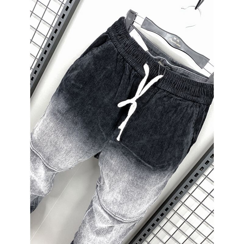 Spalva Match Hip Hop Vyriškos kelnės Sportinės kelnės Streetwear Kelnės elastinga juosmuo Bėgimo kelnaitės Aukštos kokybės vyriški drabužiai