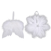 10 τμχ White Angel Mini Wings Διακόσμηση χριστουγεννιάτικου δέντρου Φτερά αγγέλου Κρεμαστά στολίδι γάμου Σκουπάκι για την ημέρα του Αγίου Βαλεντίνου Διακόσμηση γενεθλίων