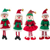 Kalėdų elfas lėlė berniukas mergaitė elfas žaislinė lėlė papuošalai Kalėdų eglutei kabanti Kalėdų puošmena 2024 m. Kalėdų eglutės pakabukas vaikams Dovana