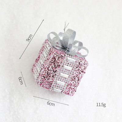 Ροζ μπάλα αφρού Διακοσμήσεις Χριστουγεννιάτικου δέντρου Χριστουγεννιάτικο μελόψωμο μενταγιόν Χριστουγεννιάτικο μενταγιόν diy Χριστουγεννιάτικα στολίδια