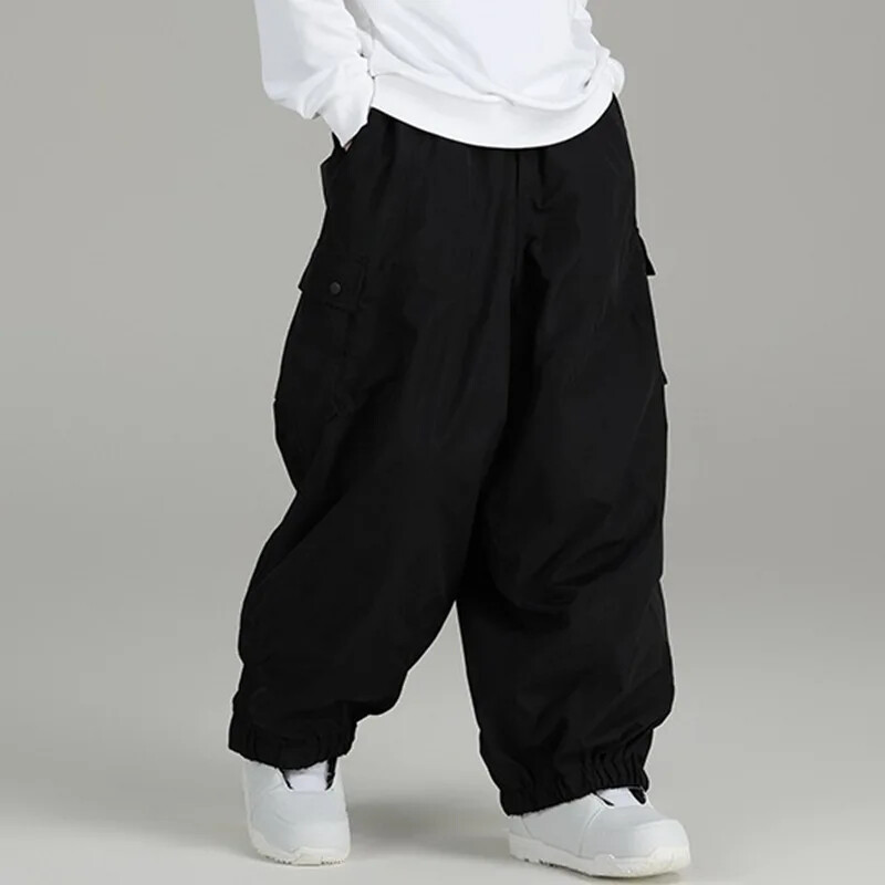 Χαλαρό ανοιξιάτικο φθινόπωρο αδιάβροχο αδιάβροχο παντελόνι σκι μονής σανίδας Ανδρικά Γυναικεία Casual Outdoor Sports Παντελόνι με πάτο με πολλές τσέπες