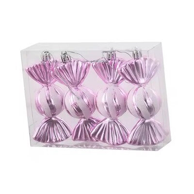 4 vnt kalėdinių saldainių pakabuko puošmena Puikūs Kalėdų eglutės papuošalai, skirti švęsti Gimtadienį Naujieji Metai Atostogų patalpose