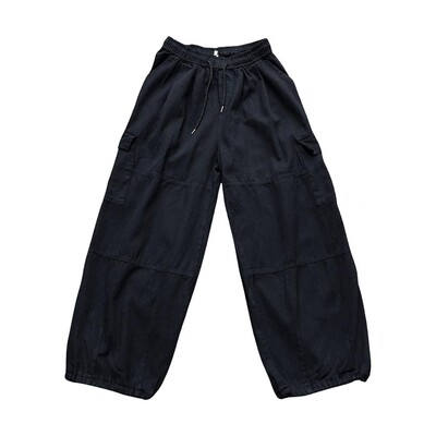 Pavasario laisvalaikio negabaritinės kelnės Vyriškos gatvės apranga Solidi Harajuku laisvos tiesios kelnės plačios, kuprinės kelnės vyrams