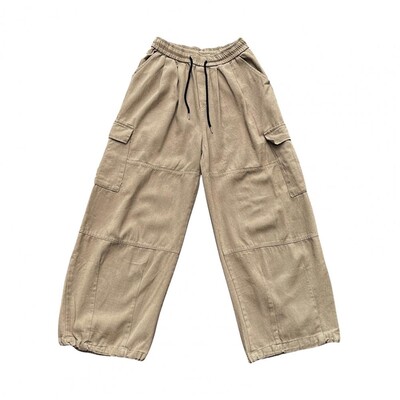 Pavasario laisvalaikio negabaritinės kelnės Vyriškos gatvės apranga Solidi Harajuku laisvos tiesios kelnės plačios, kuprinės kelnės vyrams