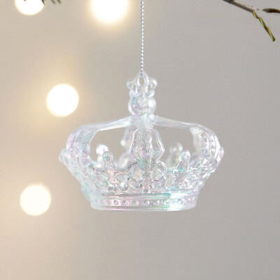 Spalvingas skaidrus akrilo kalėdinis pakabukas 3D vežimo varpelio briedžio Kalėdų eglutės pakabukas Naujųjų metų Kalėdų namų dekoro reikmenys