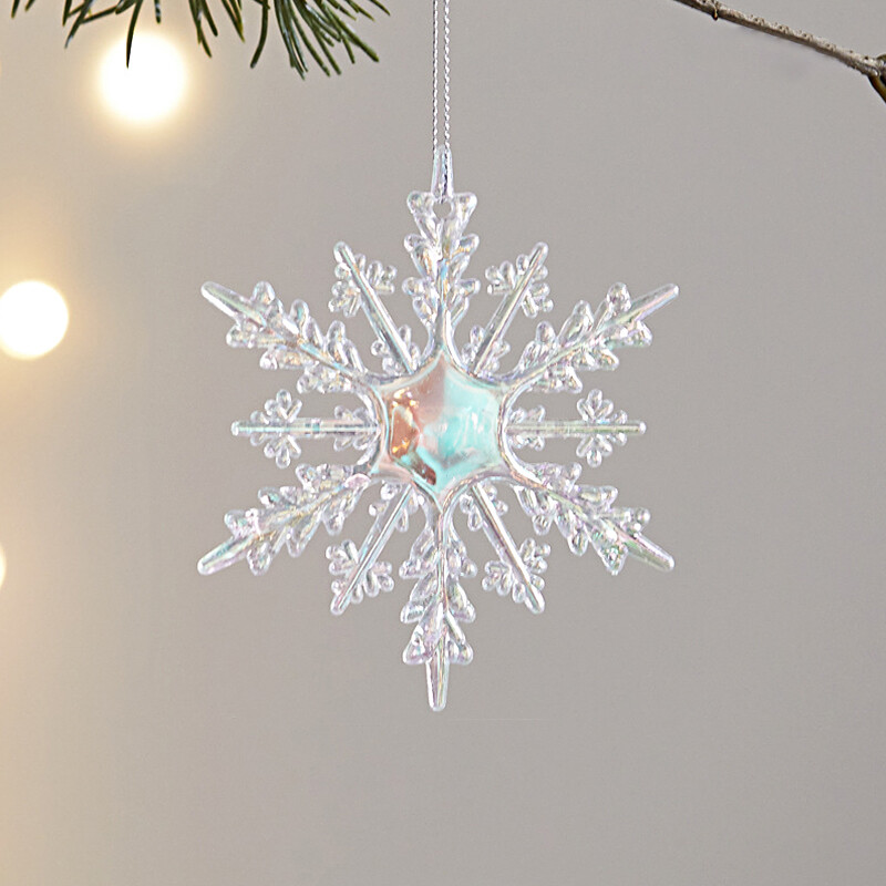 Spalvingas skaidrus akrilo kalėdinis pakabukas 3D vežimo varpelio briedžio Kalėdų eglutės pakabukas Naujųjų metų Kalėdų namų dekoro reikmenys