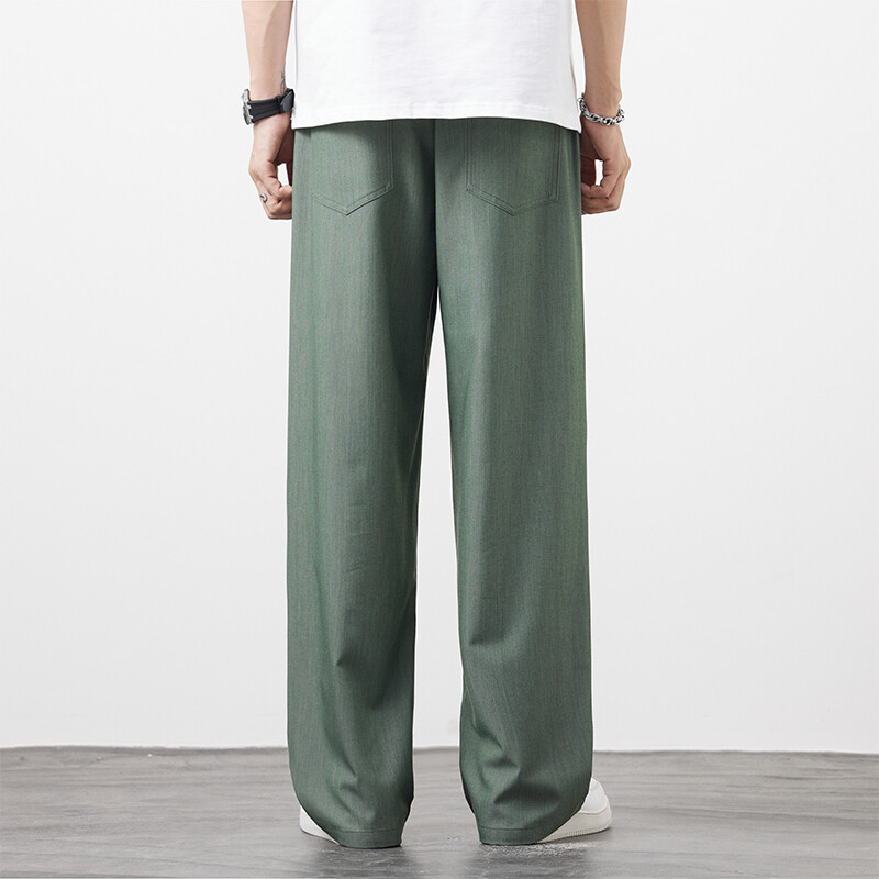 Vasaros naujos vyriškos kostiuminės kelnės, pilnos, plačios kelnės, laisvalaikio kelnės, tiesios, tvirtos, lengvas nailono audinys, didelio dydžio unisex