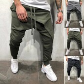 Single Road Mens Harēma Bikses Vīriešu Mode 2022 Baggy Cotton Hip Hop Joggers Japāņu ielas apģērbs Bikses Vīriešu kravas bikses vīriešiem