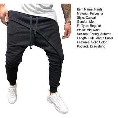 Single Road Mens Harēma Bikses Vīriešu Mode 2022 Baggy Cotton Hip Hop Joggers Japāņu ielas apģērbs Bikses Vīriešu kravas bikses vīriešiem