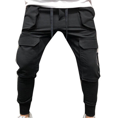 Single Road Mens Harēma Bikses Vīriešu Mode 2022 Baggy Cotton Hip Hop Joggers Japāņu ielas apģērbs Bikses Vīriešu kravas bikses vīriešiem