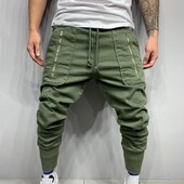 2022 New Cargo Pants Ανδρικά Παντελόνια Πράσινη Μόδα Casual Pencil Παντελόνι με φερμουάρ με πολλές τσέπες Hip Hop Ανδρικά παντελόνια Harem Joggers штаны