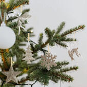 Χριστουγεννιάτικο Δέντρο Σαμπάνια Angel Elk Snowflake Star κρεμαστά στολίδια Διακοσμήσεις πάρτι Home Festival Decor Navidad 2024