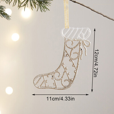 Χριστουγεννιάτικο Δέντρο Σαμπάνια Angel Elk Snowflake Star κρεμαστά στολίδια Διακοσμήσεις πάρτι Home Festival Decor Navidad 2024