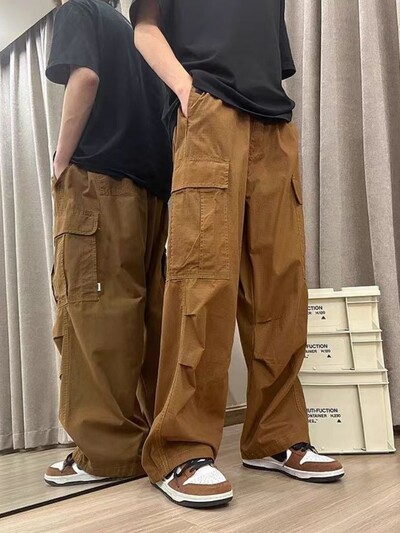 Cargo Παντελόνι Φαρδύ Παντελόνι Ανδρικό Ανδρικό Παντελόνι Αθλητισμός Μεγάλο Μέγεθος Ανδρικά Ρούχα Ανδρικά επώνυμα ρούχα Γυμναστήριο Φούτερ Y2k Joggers Casual