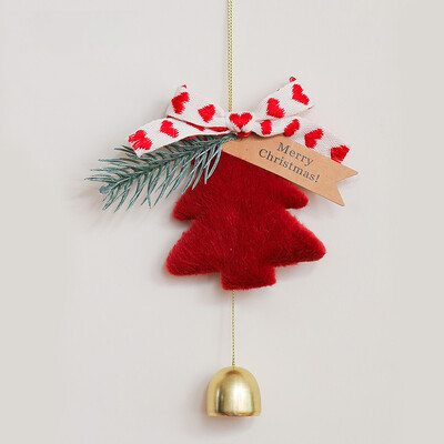 Pandantiv Nou de Crăciun Brad de Crăciun Clopoțel Decorativ Anul Nou Crăciun Ornament pentru sonerie de casă Agățat mașină Chime de vânt Cadou pentru copii