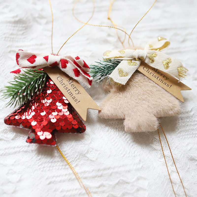 Pandantiv Nou de Crăciun Brad de Crăciun Clopoțel Decorativ Anul Nou Crăciun Ornament pentru sonerie de casă Agățat mașină Chime de vânt Cadou pentru copii